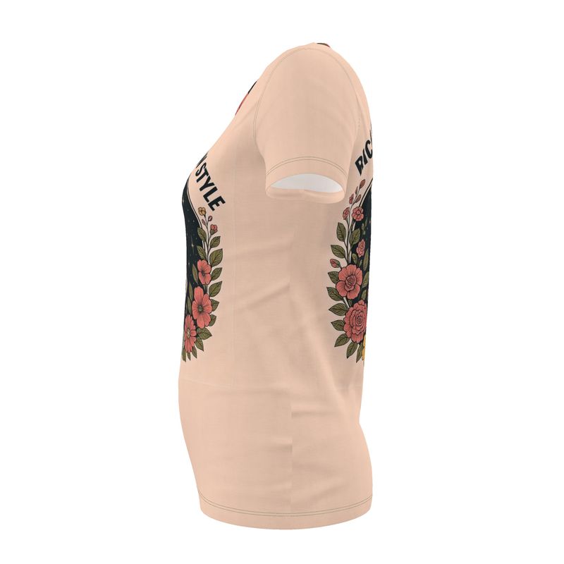 I Love Me Vibe women's T-shirt featuring "Rich in Soul, Rich in Style 333" angelic number affirmation, recycled poly jersey fabric.