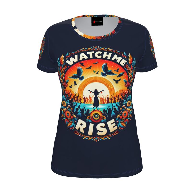Watch Me Rise Women’s T-Shirt – Motivational Tee | I Love Me Vibe - I love me vibe